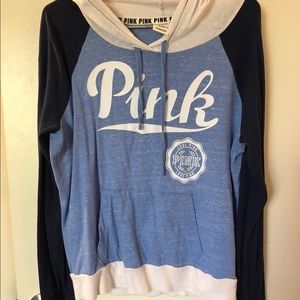 VS pink blue hoodie